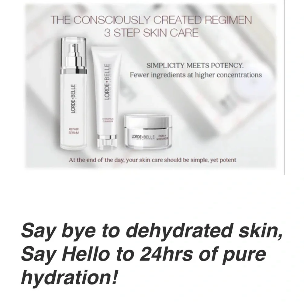 NEW! $199 LORDE + BELLE 3 Step Skincare Regimen